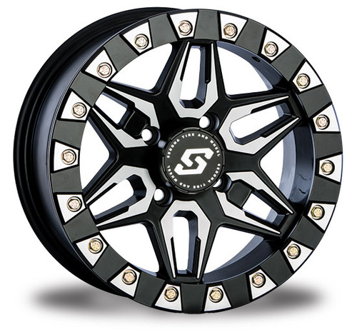 Sedona Split 6 Beadlock Black-Machined 15"